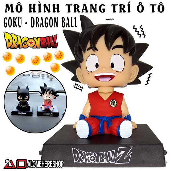 Mô Hình Trang Trí Ô Tô Dragon Ball Goku Lắc Đầu