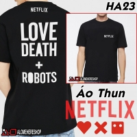 Áo Thun T-Shirt NETFLIX Phiên Bản Love Death And Robots