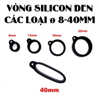 Vòng silicon ĐEN các loại đường kính khác nhau từ ø 8-40mm